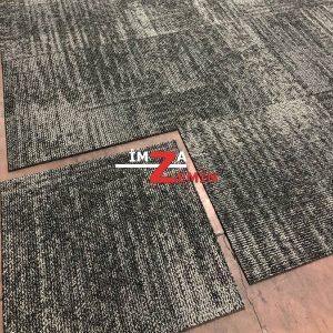 Yeşil ve Gri Karo Ofis Otel Halısı Brownie Karo Halı