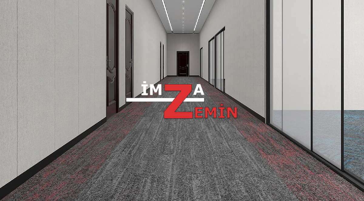 Renkli Karo Ofis Halısı California Karo Halı - Görsel 2