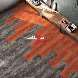 Alternative view of Saxony Karo Halı Karışık Renkli Karo Ofis Halısı