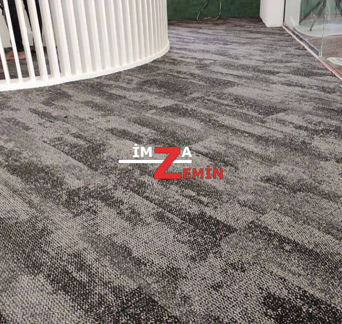 Saxony Karo Halı Karışık Renkli Karo Ofis Halısı - Görsel 5