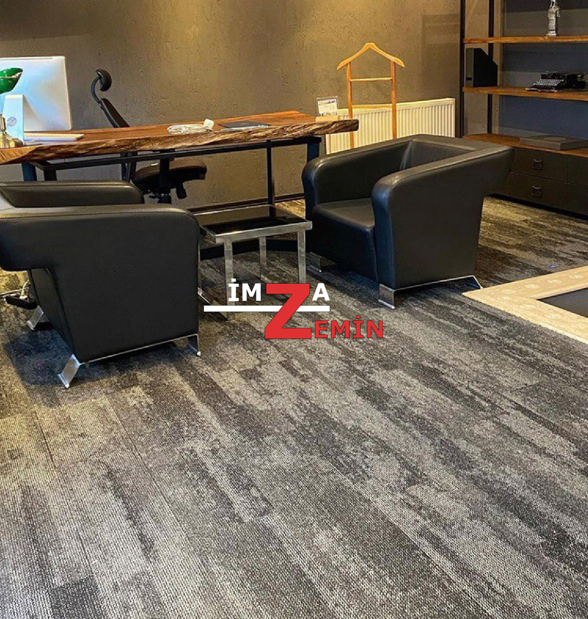 Saxony Karo Halı Karışık Renkli Karo Ofis Halısı - Görsel 15