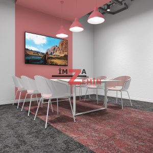 Alternative view of Antrasit Karo Ofis ve Otel Halısı Tulip Renkli