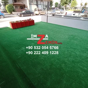 Kaldırıma Çim Halı Montajı