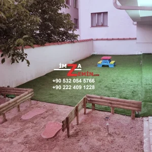 Toprak Zemine Çim Halı Serme