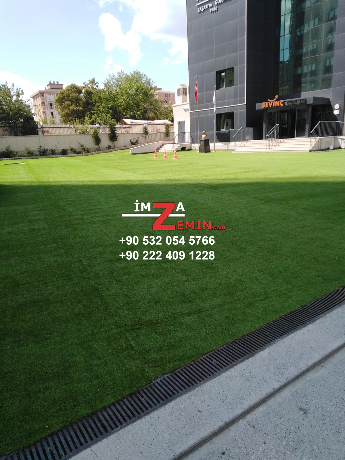 Beton Zemin Üzerine Çim Halı